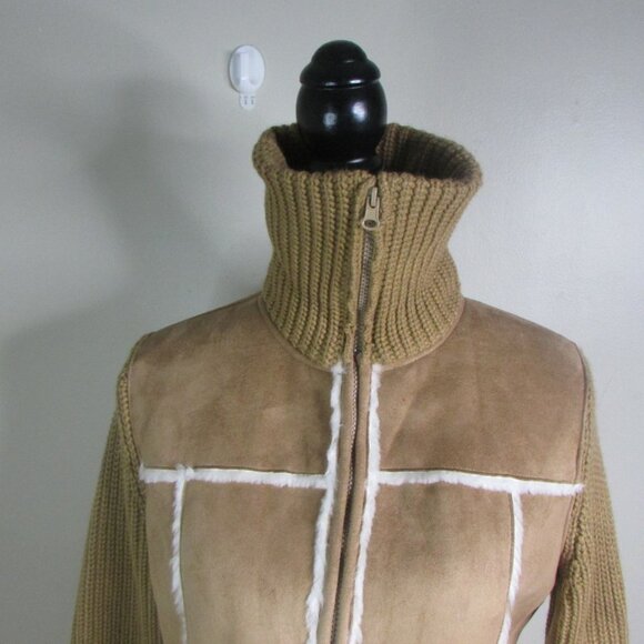 By Design Sport Coat L Brown White Full Zip - Picture 10 of 16